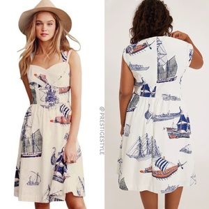 Anthropologie Bon Voyage Seafarer Dress